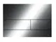 TECE-TECEsquare-II-Metall-WC-Betaetigungsplatte-Chrom-schwarz-glaenzend-Zweimengentechnik-9240837 gallery number 1